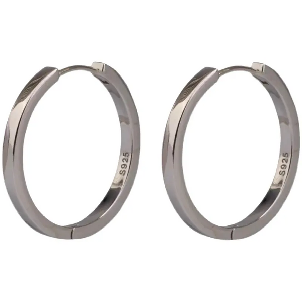 Klassische Creolen Silber 925 Design – 20 mm & 18 mm Damen Ohrringe in Silber & Gold