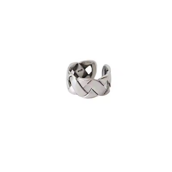 Damenbreiter Ring, Sterling Silber 925, 2024 Neu Offen