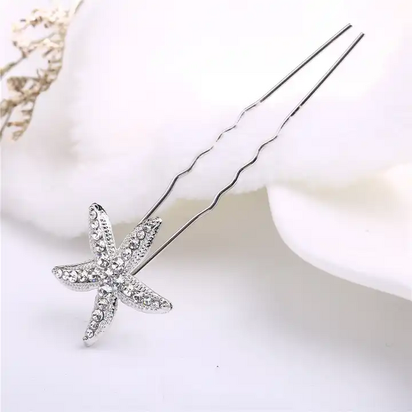 See-Stern Haarspange Pin Strass Haarnadel Haarspange Top Haare Schmuck