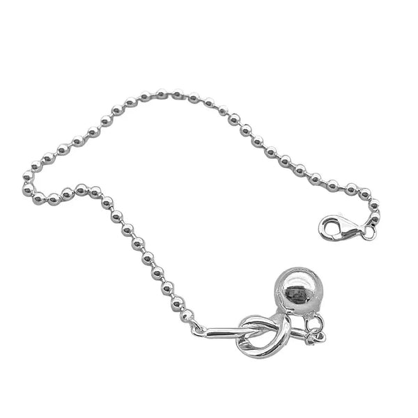 Filigranes Silberarmband – Modernes Design mit stilvollem Anhänger 15,5 cm