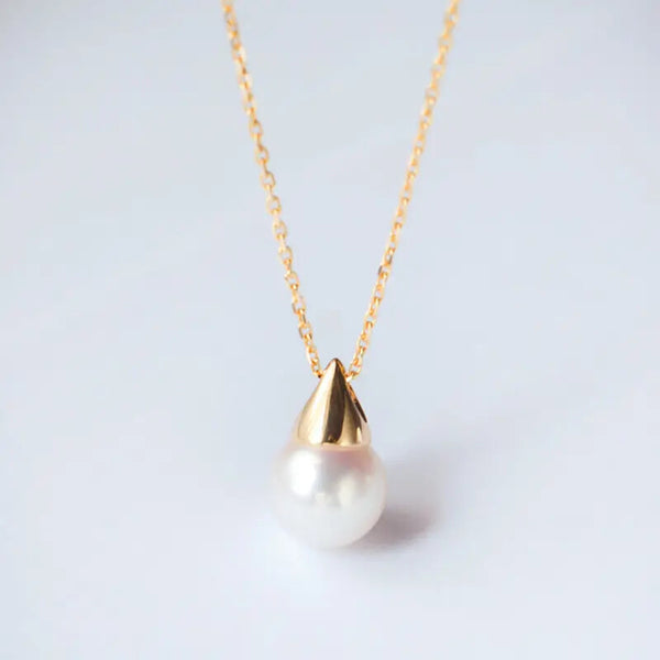Halskette mit Anhänger Sterling Silber 925 Perle Damen Kette