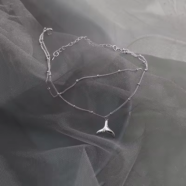 Damen Doppel Armband-Fußkettchen Sterling Silber 925 Fußkette Armkette 19+5cm