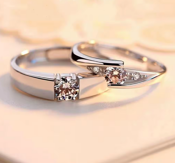 Zwei Partnerringe Wrap Silber 925 Ring Trauringe Freundschaftsringe