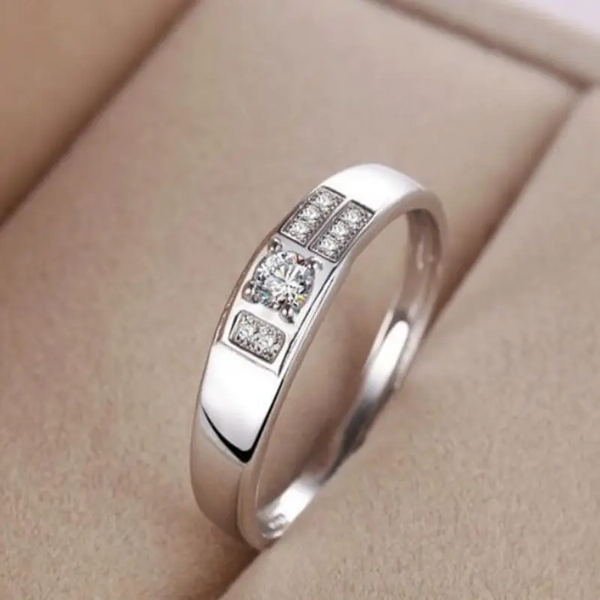 Damen Ring Sterlingsilber 925 mit Zirkonia verstellbar