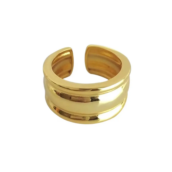 Damen Ring  Reihen Silber - Ring Offen