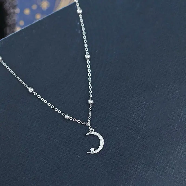 Armkette Stern-Mond Silber mit Zirkonia / 16-21cm Damen Fußkette