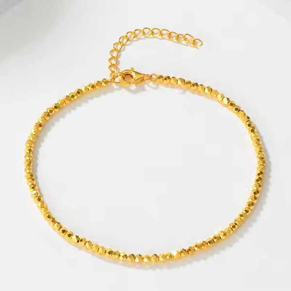 Damenarmband vergoldet – Geometrische Mini-Würfel