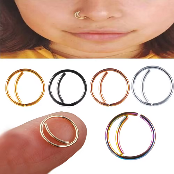 Fake Septum - Piercing Nasenpiercing Ring Clip Nasenring Farbe auswählen