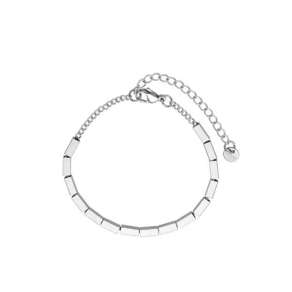 Armband rechteckig Silber 925 Glanz Damen Armkette 19 cm