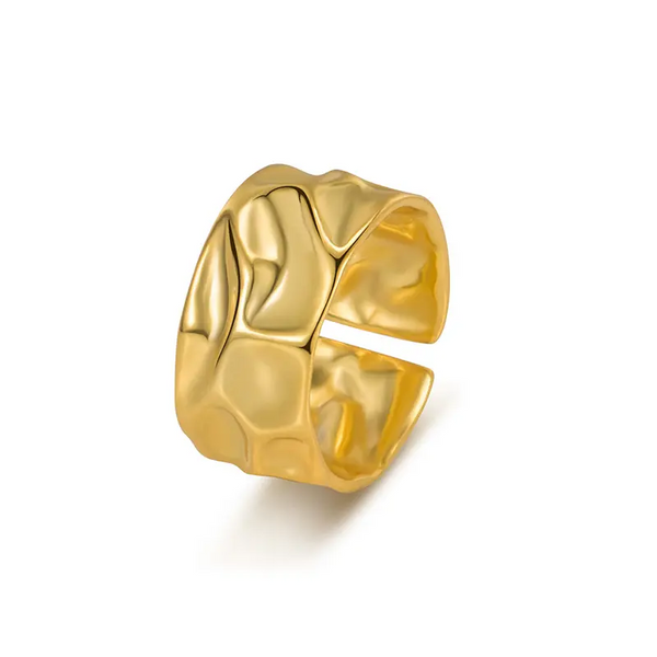 Designer-Ringe mit organischem Design – Verstellbar in Gold und Silber 925