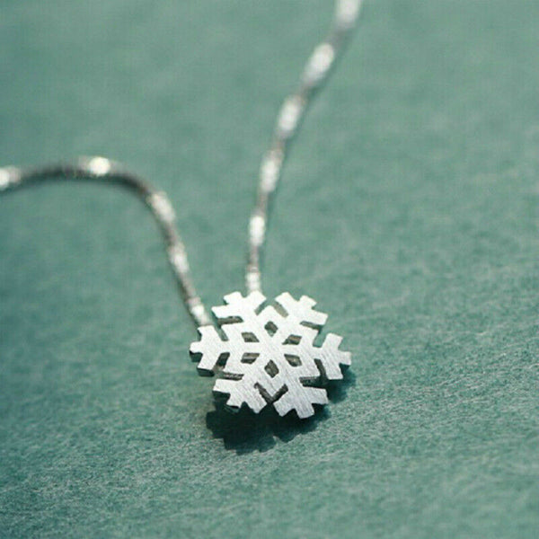 Schneeflocken kette 925 Silber Damen Halskette