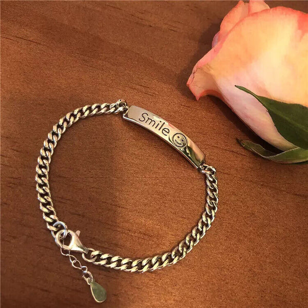 Armband Smail Sterling Silber 925 Damen Armkette 20.5 cm