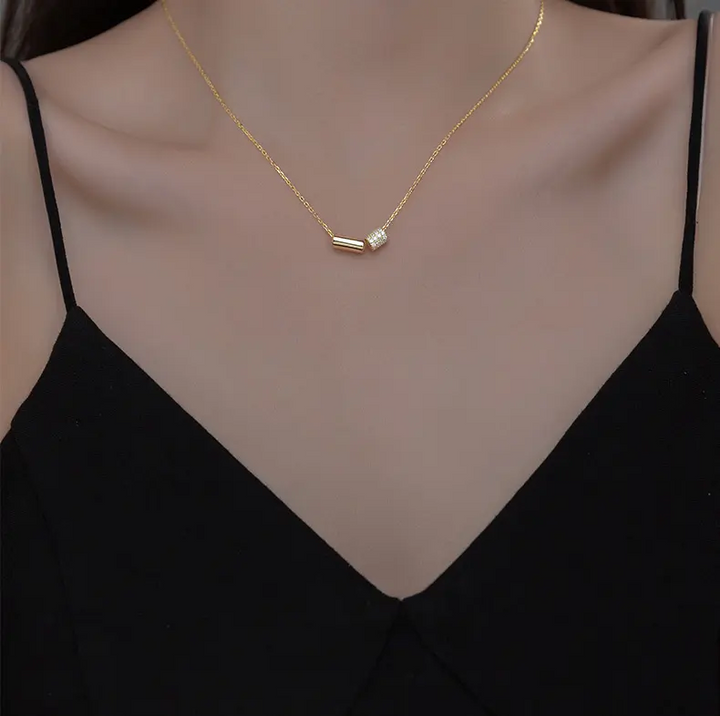 Halskette mit Anhänger Sterling Silber 925 mit Zirkonia - Vipfashion797