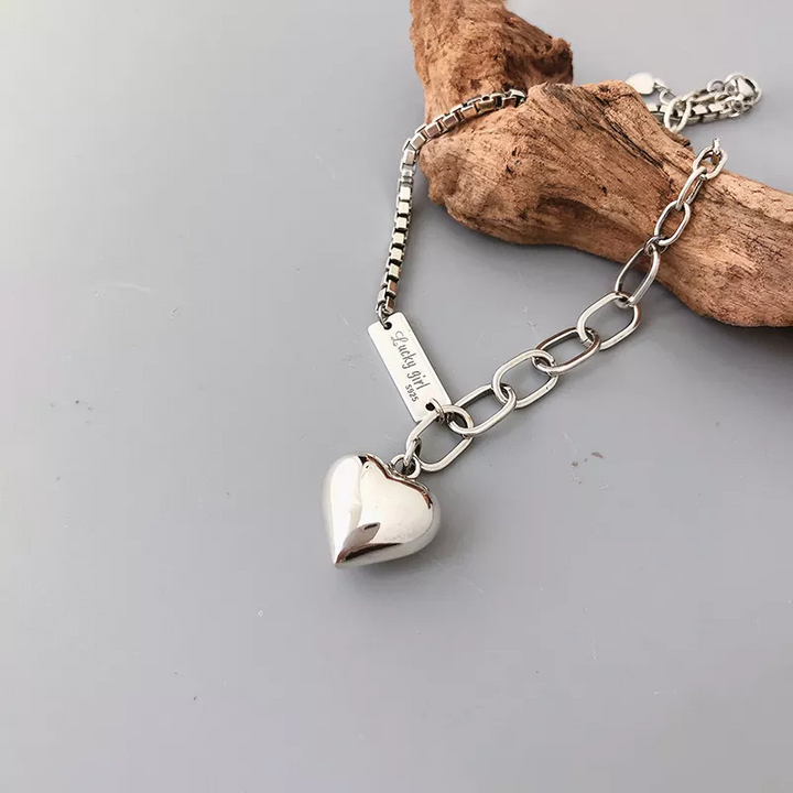 Fußkette Anhänger Herz Sterlingsilber Damen Fuß-Armkettchen bis 22 cm /2022 - Vipfashion797