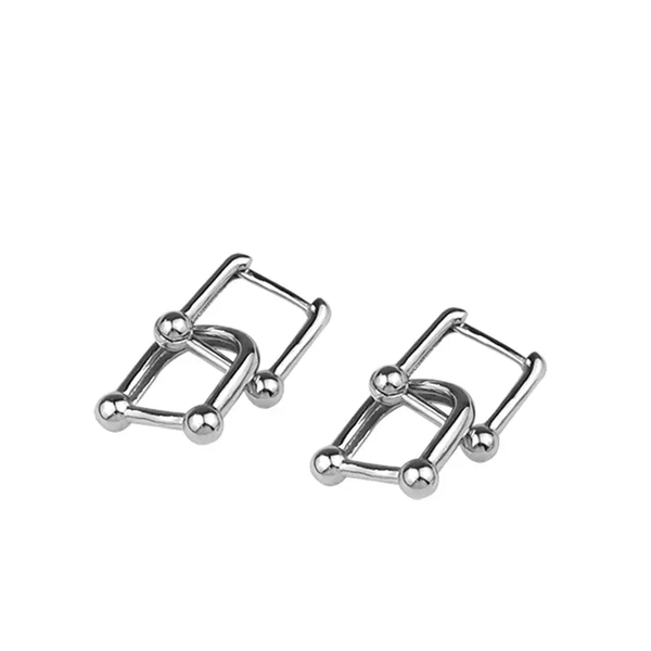 Creolen mit Anhängern Sterling Silber 925 Damen Ohrhänger Ohrringe
