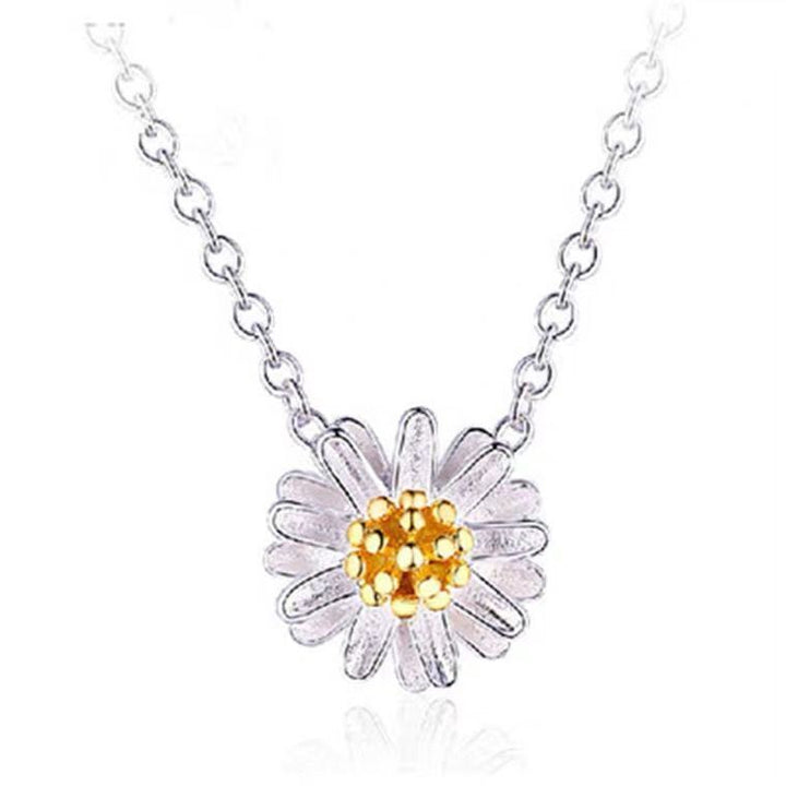 Halskette Sonnenblume Sterlingsilber 925 Damenkette - Vipfashion797