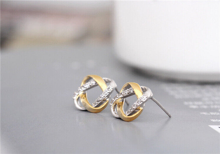 Ohrstecker Zirkonia Silber 925 Damen Mädchen Kinder Ohrringe - Vipfashion797