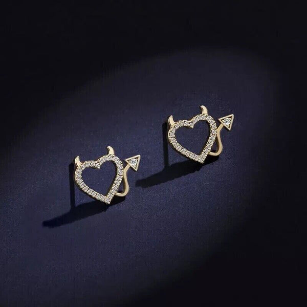 Ohrstecker Herz Sterling Silber 925 Liebe Zirkonia Damen Ohrringe