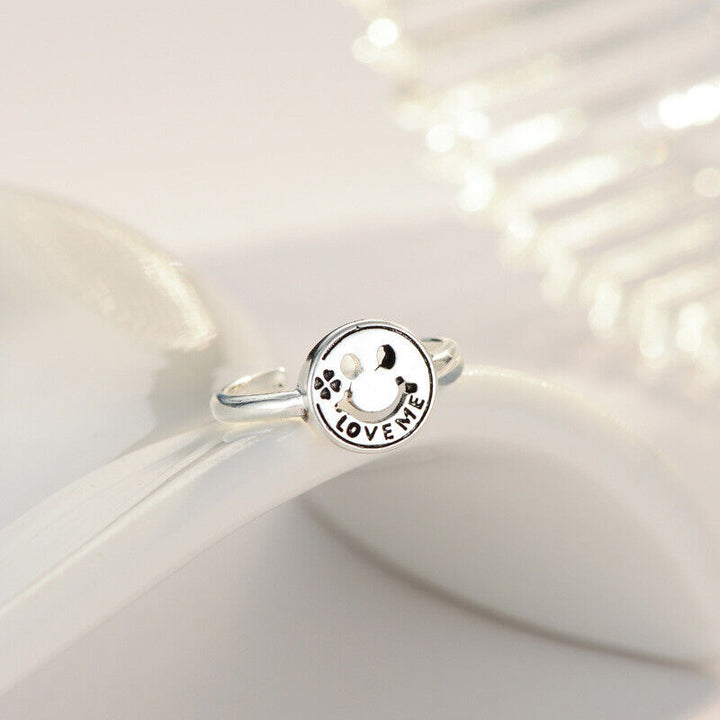 Ring Smail Silber 925 Love me größenverstellbar 51-55 - Vipfashion797