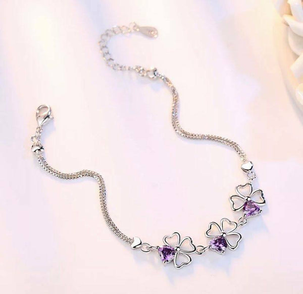 Armkette Blumen Sterlingsilber 925 Zirkonia