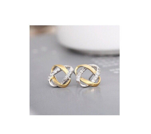 Ohrstecker Zirkonia Silber 925 Damen Mädchen Kinder Ohrringe - Vipfashion797
