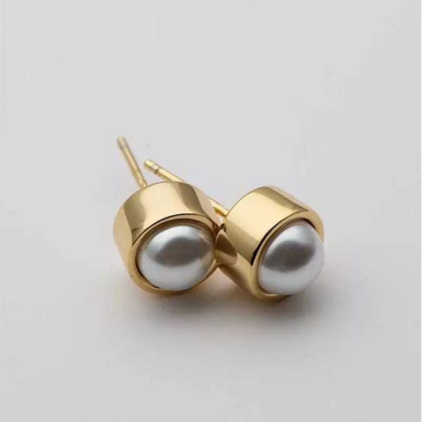 Mini Ohrstecker Sterling Silber 925 mir Perle Damen Kinder Ohrringe