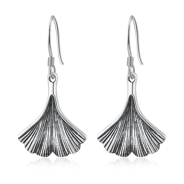 Ohrhänger Herbstblatt Sterlingsilber 925 Damen Mädchen Ohrringe