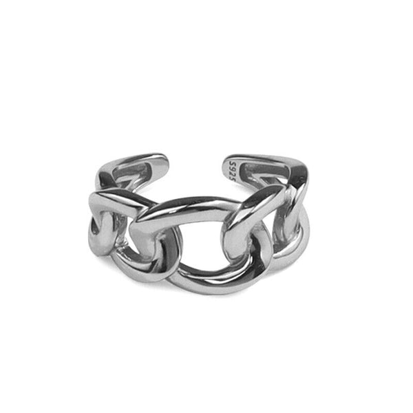 Damen Klassische Ring Größe veränderbar/ Groß Ring -Silber | Gold.