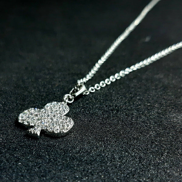 Halskette mit Zirkonia, Anhänger, Damen, Kinder, Geschenk