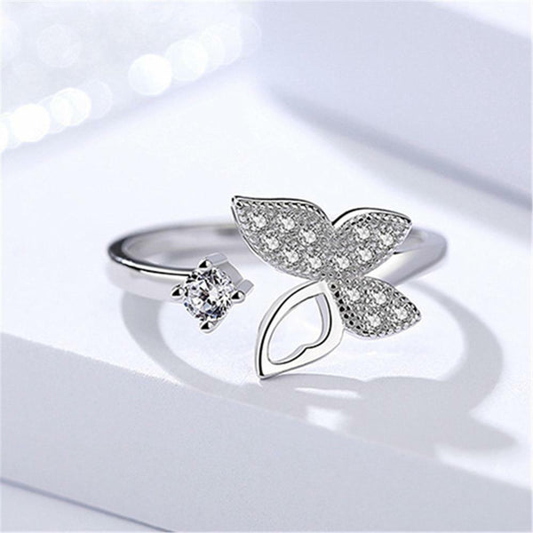 Schmetterling Ring Sterlingsilber Größen Verstellbar 52-57