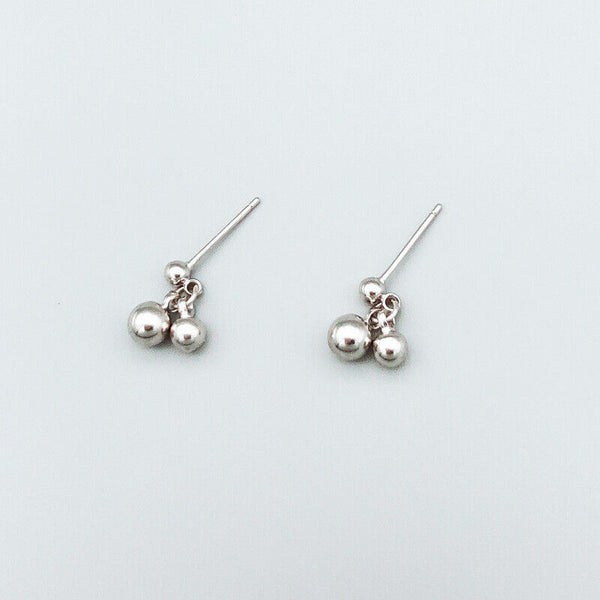 Ohrstecker Bälle Anhänger Silber 925 Damen Ohrringe