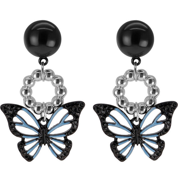 Ohrstecker Ohrhänger Schmetterling Sterlingsilber 925 Damen Ohrringe