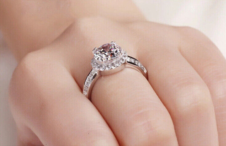 Damen Ring Silber 925 Kries ZirkoniaAnpassbar für alle Größen - Vipfashion797