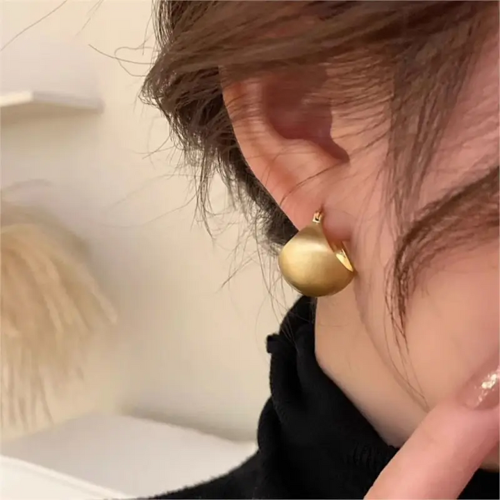 Creolen Ball Sterling Silber 925 Damen Ohrringe Kreolen - Vipfashion797