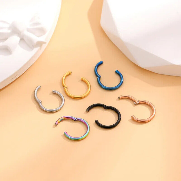 Nasenring Knorpel  Septum Nase Lippe Ohr Universal Tragus 6-8-10 mm auswählen - Vipfashion797