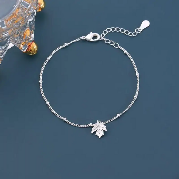 Armkette m-Anhänger Blatt Sterlingsilber 925 Damen Armband