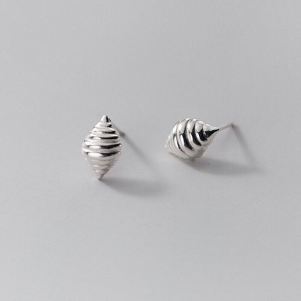 Ohrstecker Munschel Sterling Silber 925 Zirkonia Mädchen Ohrringe