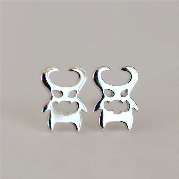 Ohrstecker Gespenst Silber 925 Damen Mädchen Kinder Ohrringe
