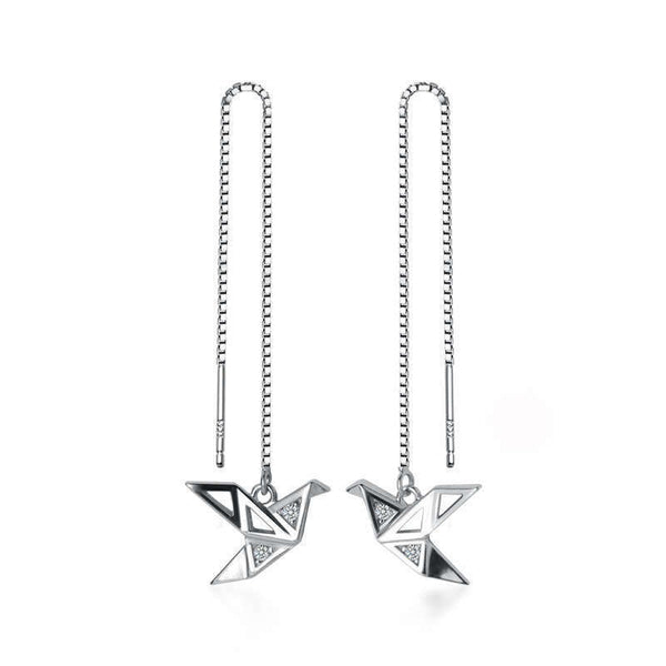 Damen Ohrringe Durchzieher  schmuck Sterling Silber 925 *