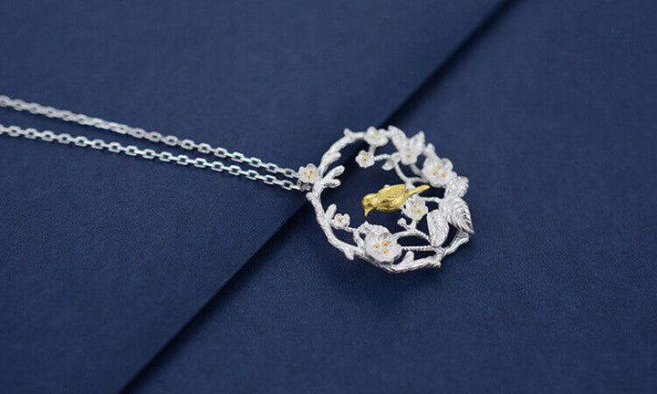 Halskette König der Vögel Silber 925 Damen Collier kette - Vipfashion797