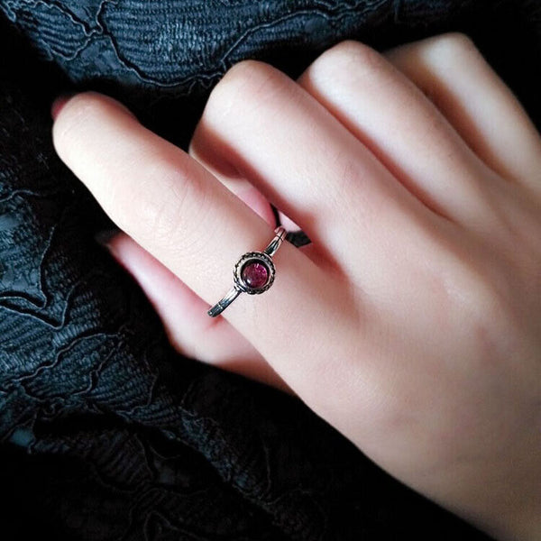 Schmaler Damen Ring SterlingSilber 925 Zirkonia Vintage verstellbar 50-54