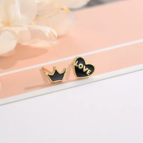 Ohrstecker Herz Sterling Silber 925 Damen Mädchen Kinder Ohrringe