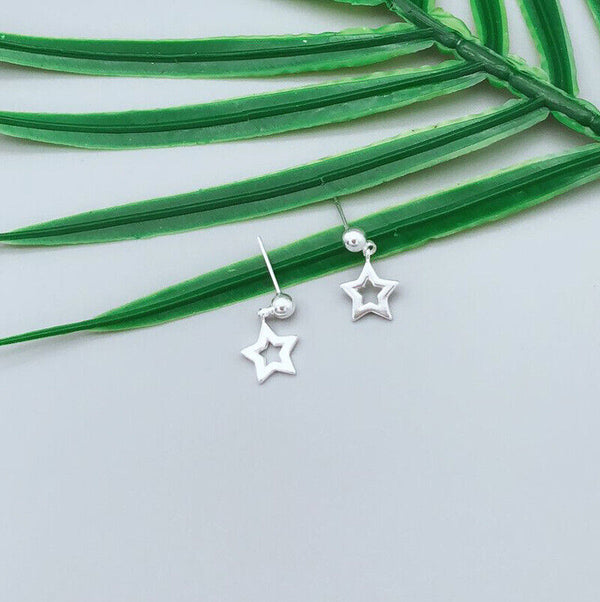 Ohrstecker Ohrhänger Sterne Sterling Silber 925 Damen Ohrringe