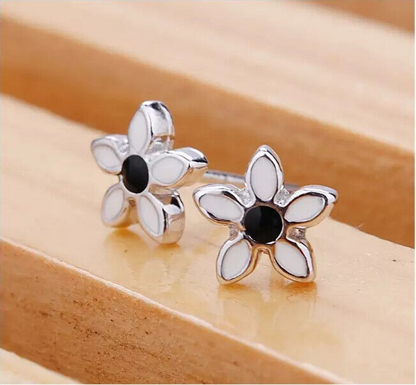 Ohrstecker Blüte Sterling Silber 925 Blume Ohrringe Damen Mädchen