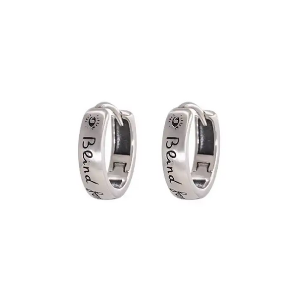 Creolen Glatte Sterling Silber 925 Damen Ohrringe Kreolen