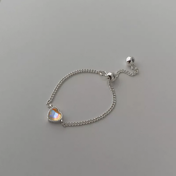 Kette Ring Opal Sterlingsilber 925/ 44-58 offen verstellbar