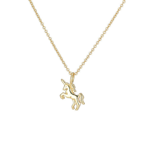 Halskette Anhänger Pferd Sterling Silber 925 Damen Kette - Vipfashion797