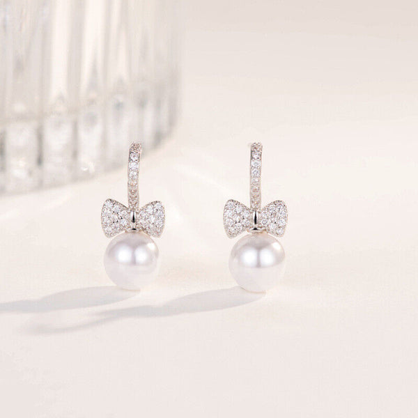 Ohrstecker Ohrhänger Infinity Symbol Unendlichkeit echt Silber 925 Ohrringe