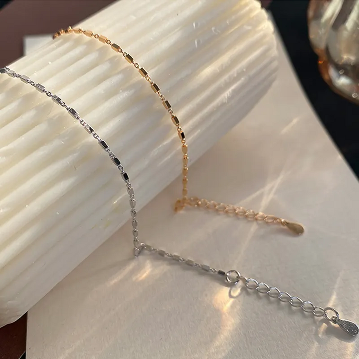 Dünnes Armband Sterling Silber 925 Damen Ketten - Vipfashion797