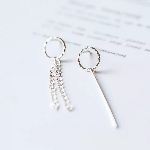 Ohrringe Kreis Sterling Silber 925 Damen Ohrhänger